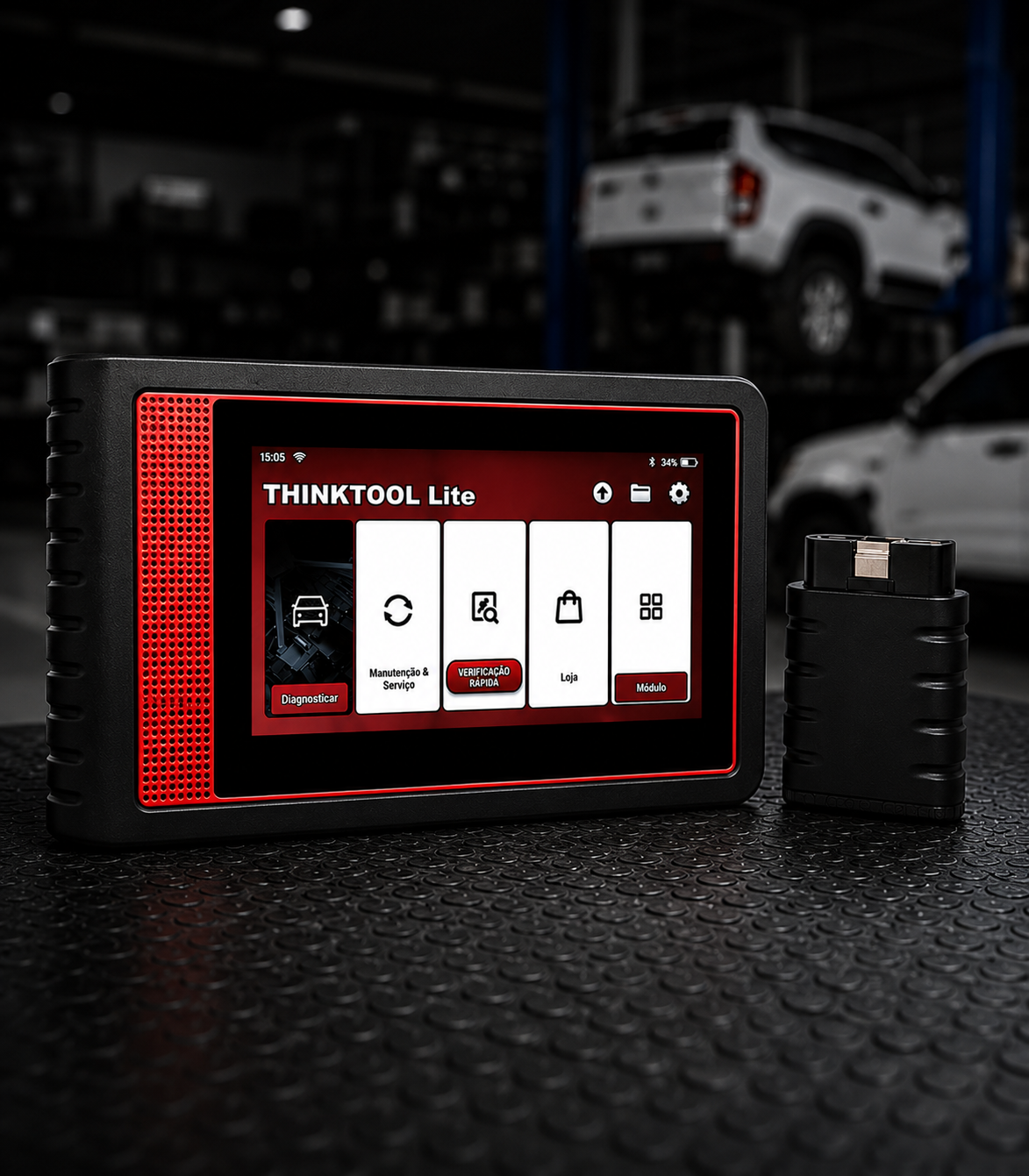 Placeholder do scanner THINKTOOL LITE para diagnóstico automotivo